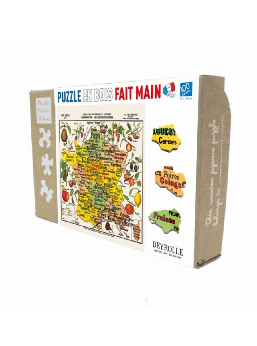 Products Wilson Jeux | Children Jigsaw Puzzle Fruit Map Of France