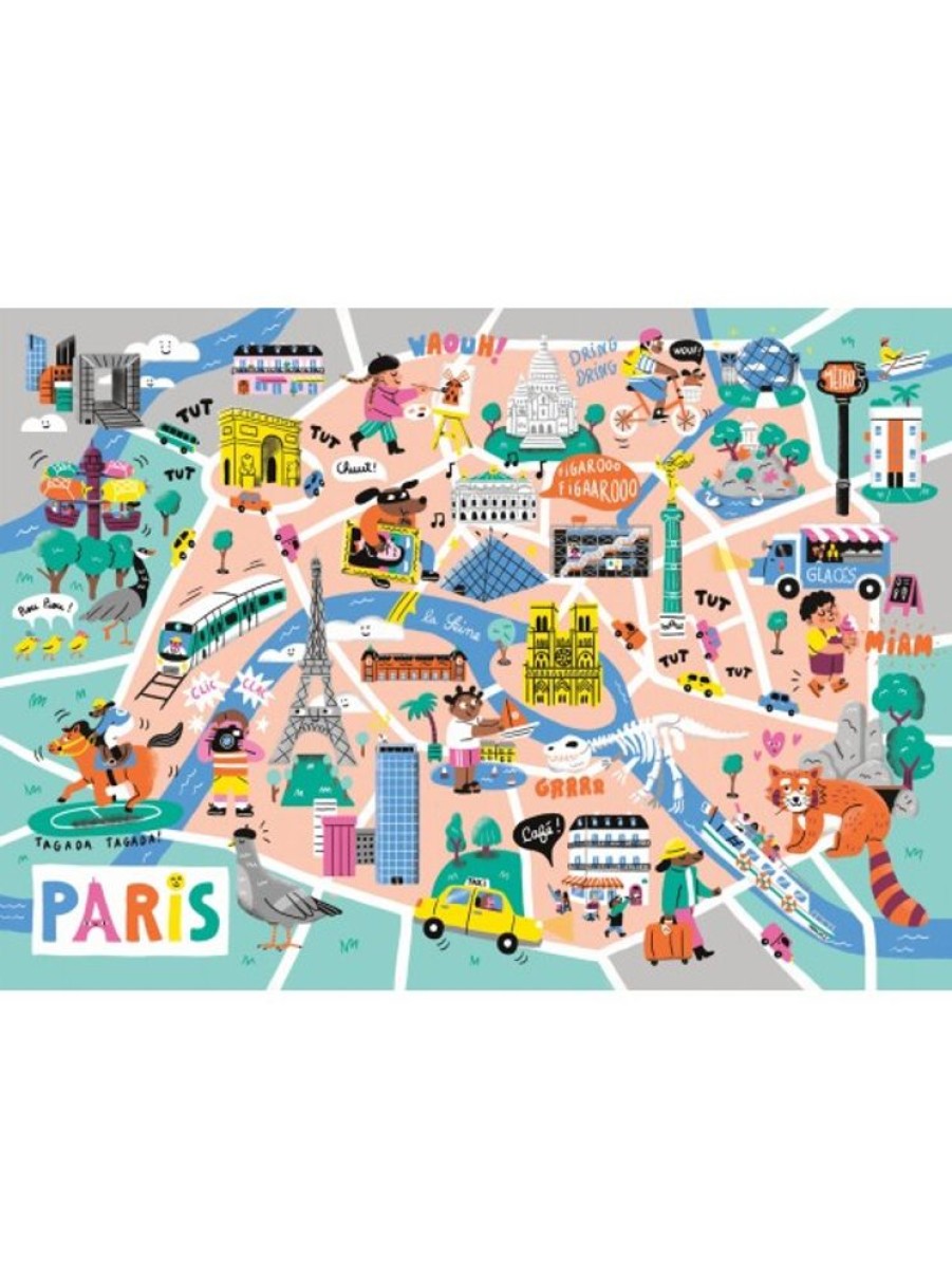 Products Wilson Jeux | Children Jigsaw Puzzle Walk In Paris 50 Pieces