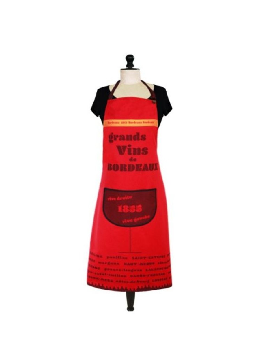 Products Tissage MOUTET | Woven Apron The Vins De Bordeaux 100% Cotton