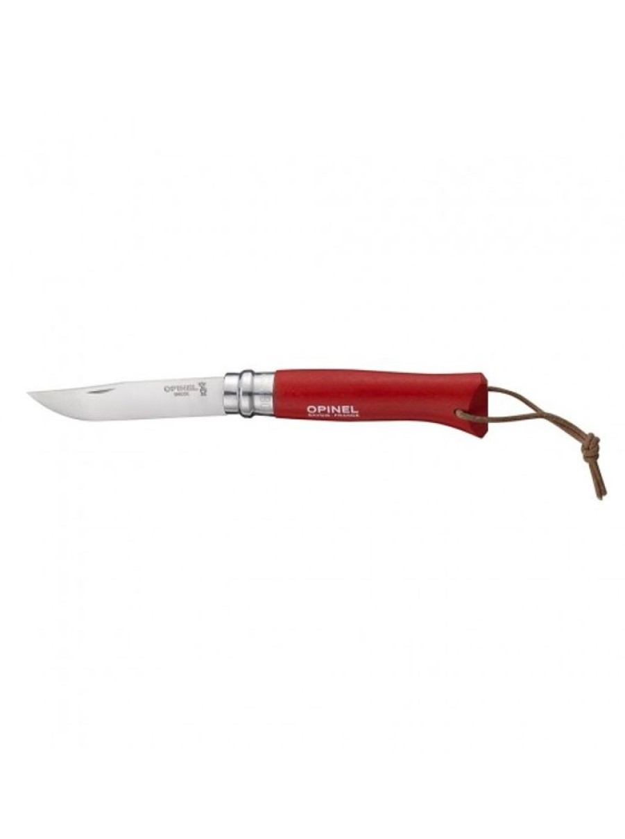 Products Opinel | Opinel N°8 Baroudeur Trecking Folding Knife Red