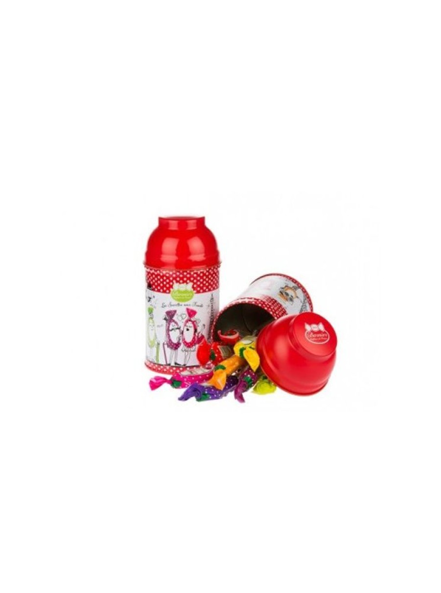 Products Bonbons Barnier | Lollipops Assorted Fruits-Metal Box