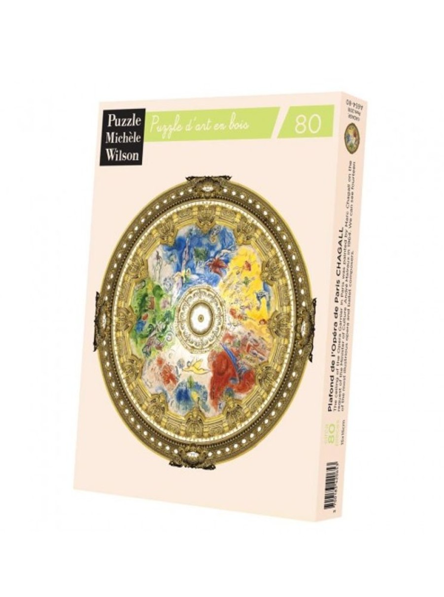 Products Wilson Jeux | Adult Puzzle 80 Pieces Ceiling Of The Opera Garnier Chagall