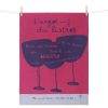 Products Tissage MOUTET | Woven Tea Towel Slang Of The Bistro 100% Cotton