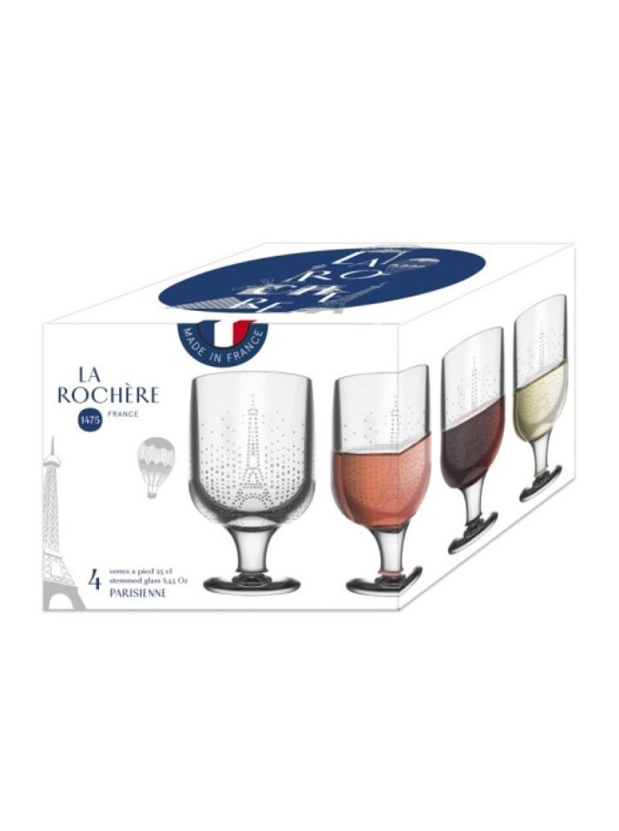 Products La Rochère | Set Of 4 Stemmed Glasses La Parisienne La Rochere