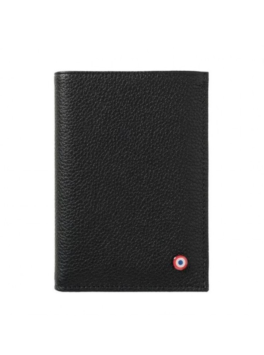 Products Larmorie | Smooth Leather Wallet Black-Larmorie