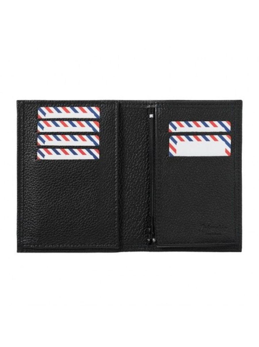 Products Larmorie | Smooth Leather Wallet Black-Larmorie