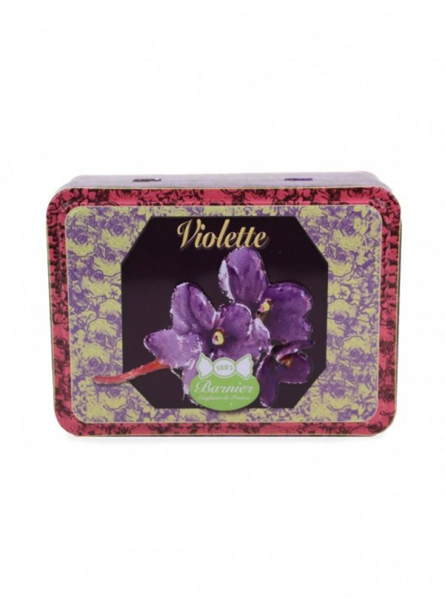 Products Bonbons Barnier | Violet Candies-Metal Box-Made In France Since 1885