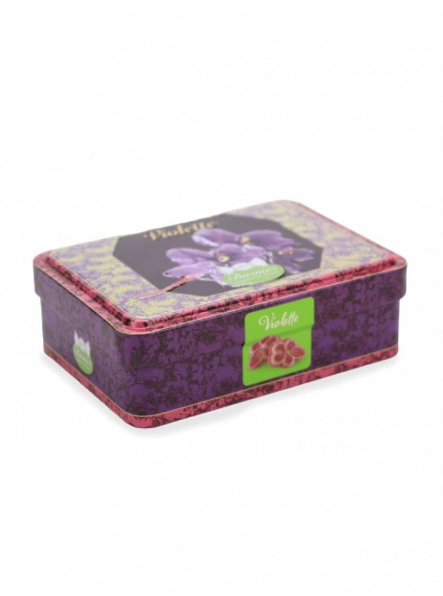 Products Bonbons Barnier | Violet Candies-Metal Box-Made In France Since 1885