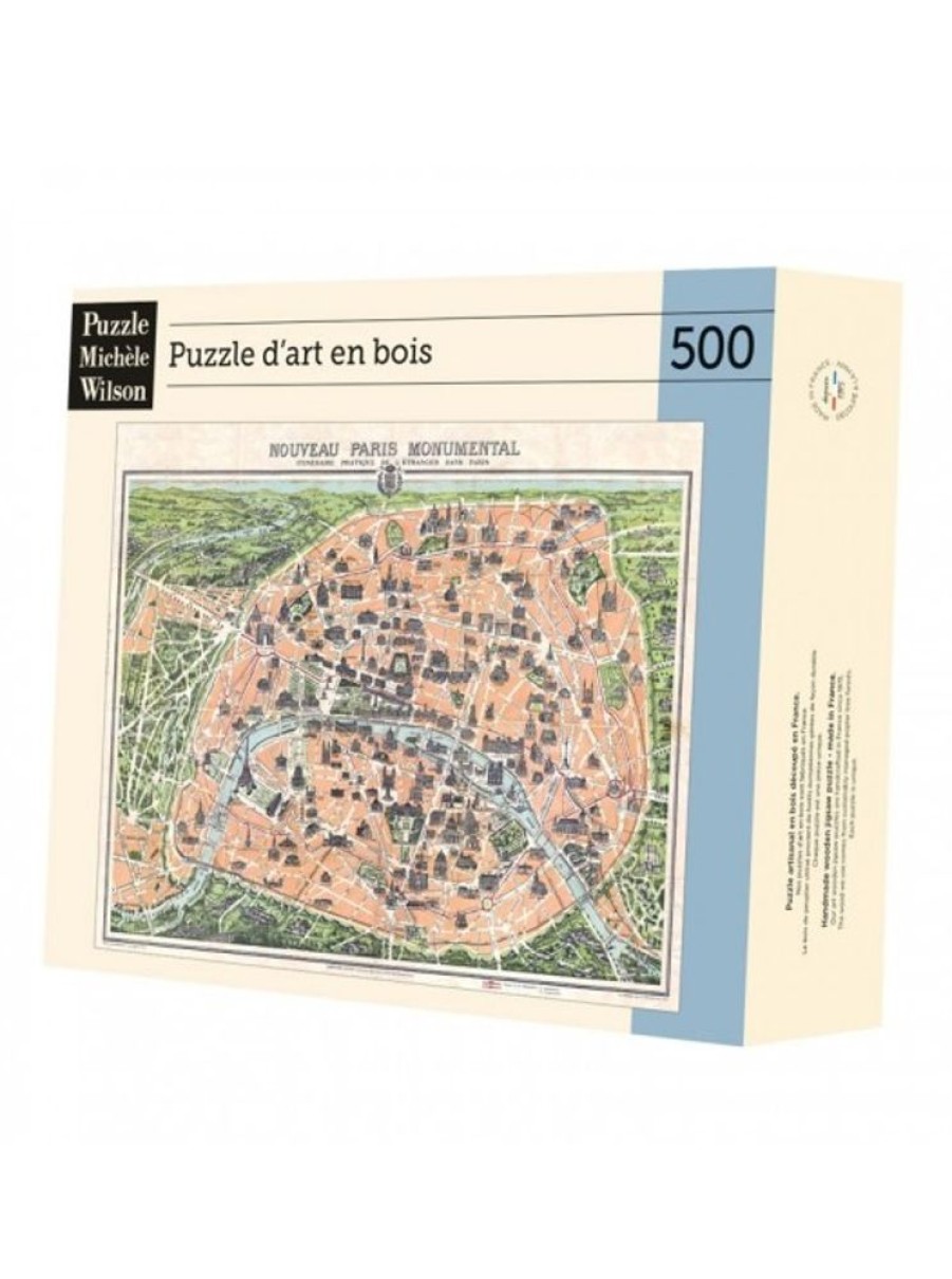 Products Wilson Jeux | Adult Puzzle 500 Pieces Monumental Map Of Paris