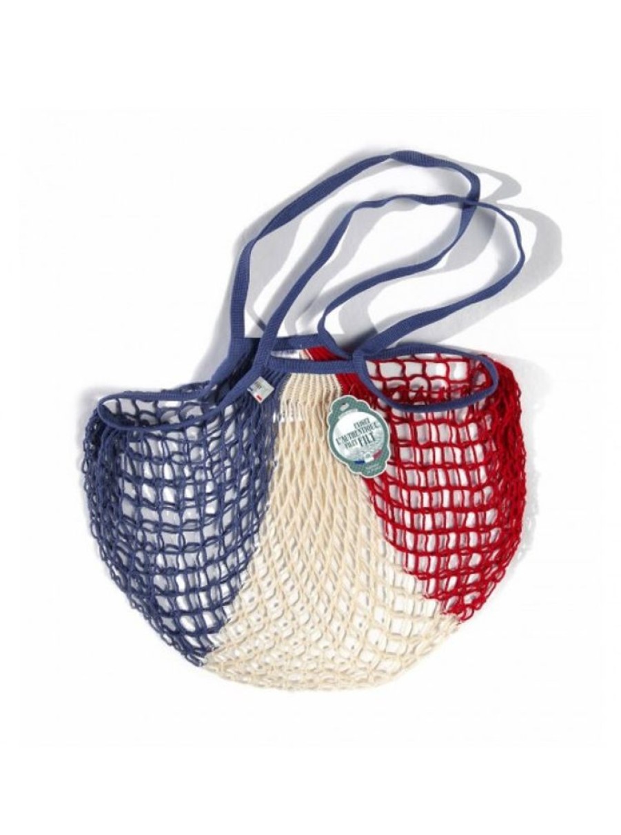 Products Bring France Home | Shopping String Bag Blue White Red