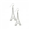 Products Bring France Home | Silver Plated Earring Big Eiffel Tower