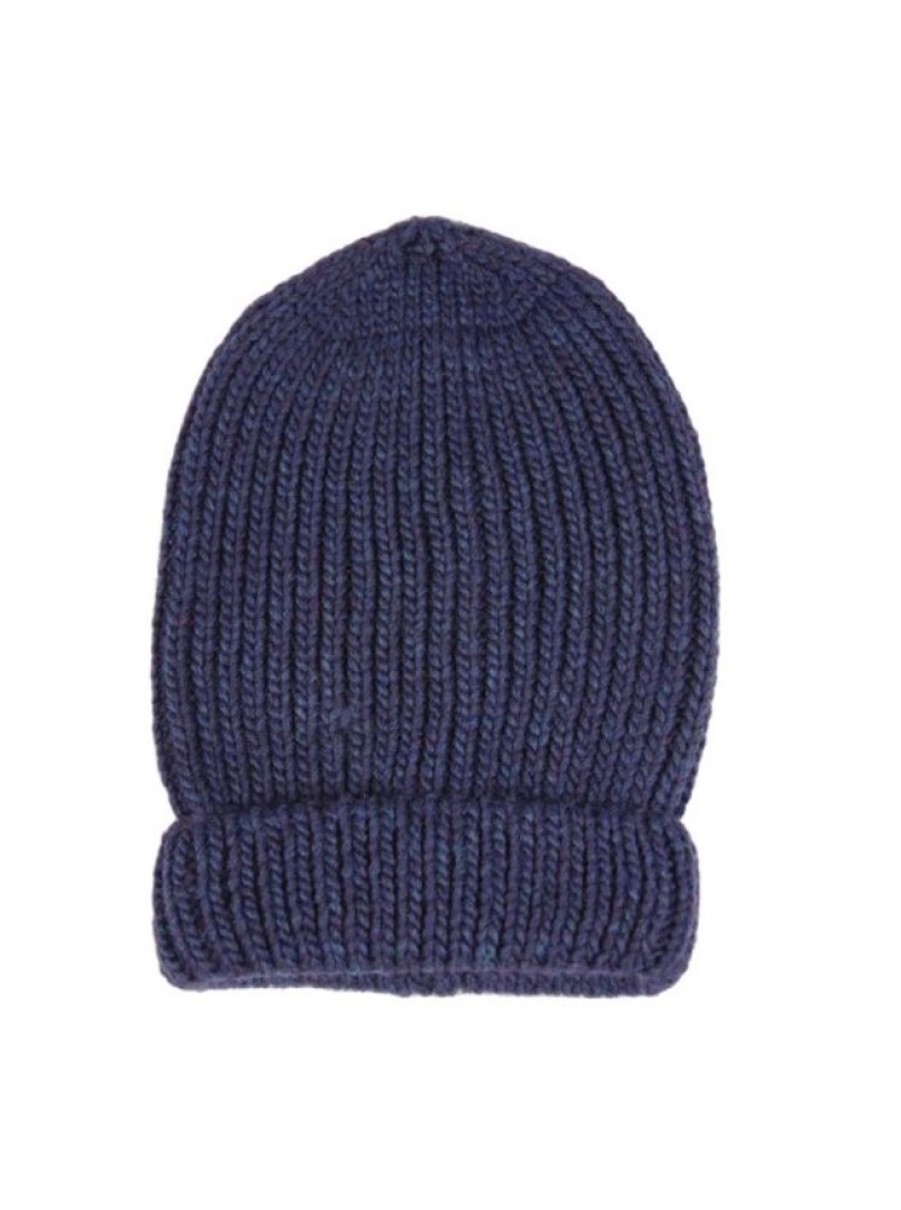 Products Maison Bonnefoy | Colombe Wool And Alpaca Beanie Navy