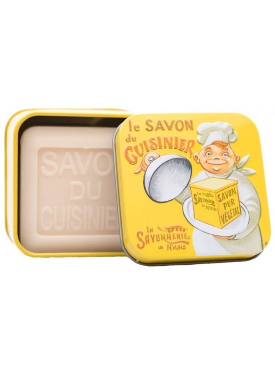 Products Savonnerie de Nyons | Soap For Cook-100G Vintage Metal Box