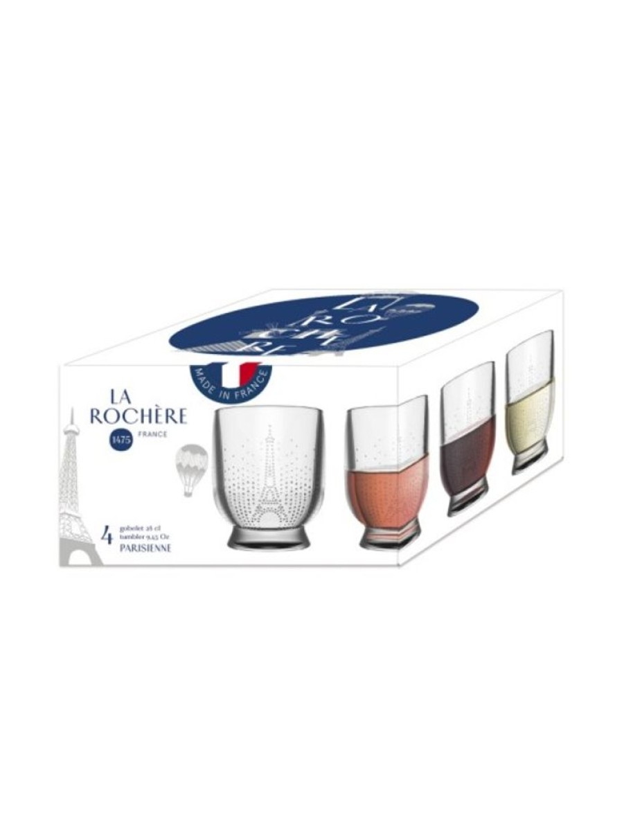 Products La Rochère | Set Of 4 Tumblers La Parisienne La Rochere