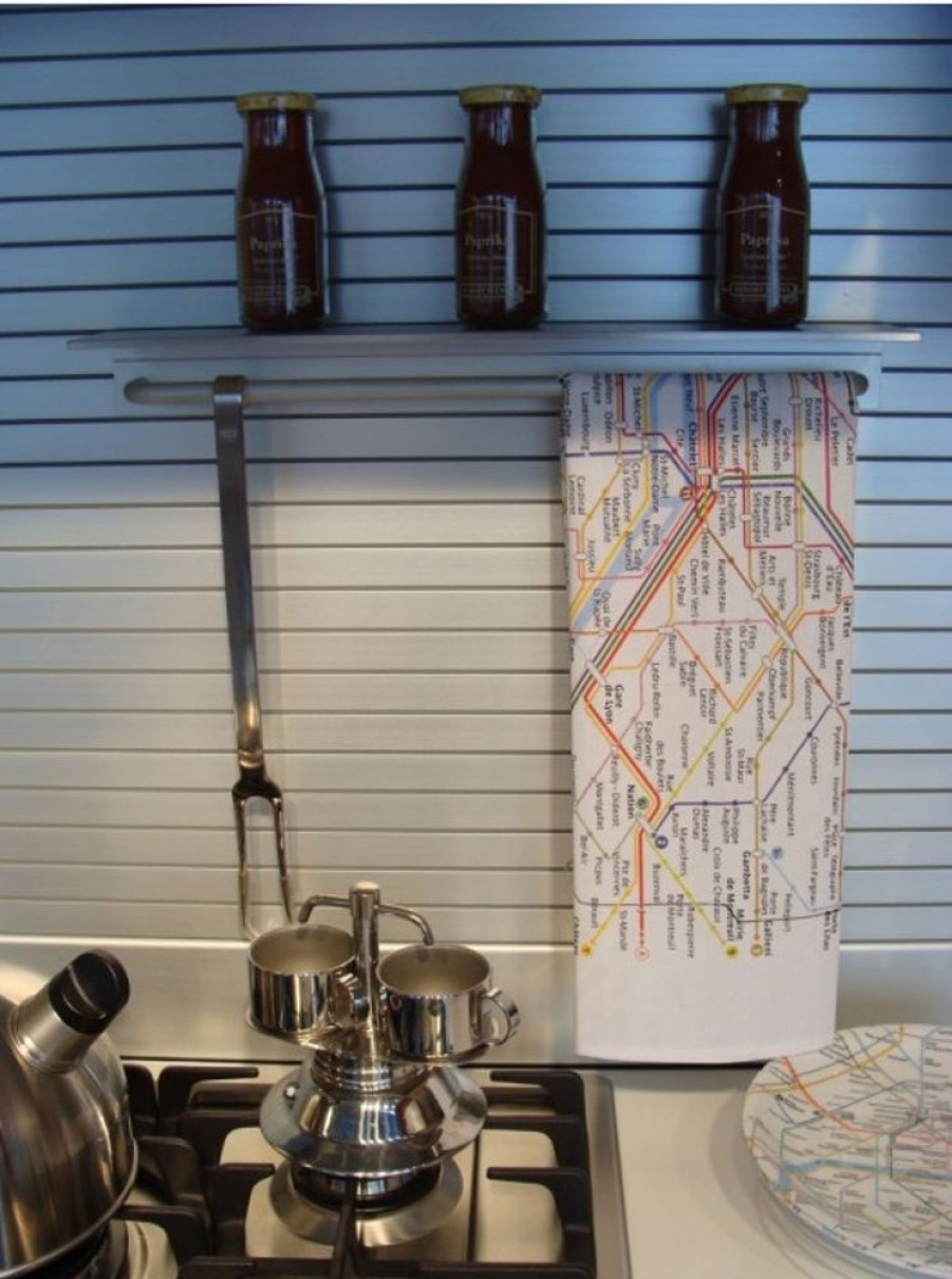 Products Bring France Home | Parisian Metro Map Cotton Kitchen Towel