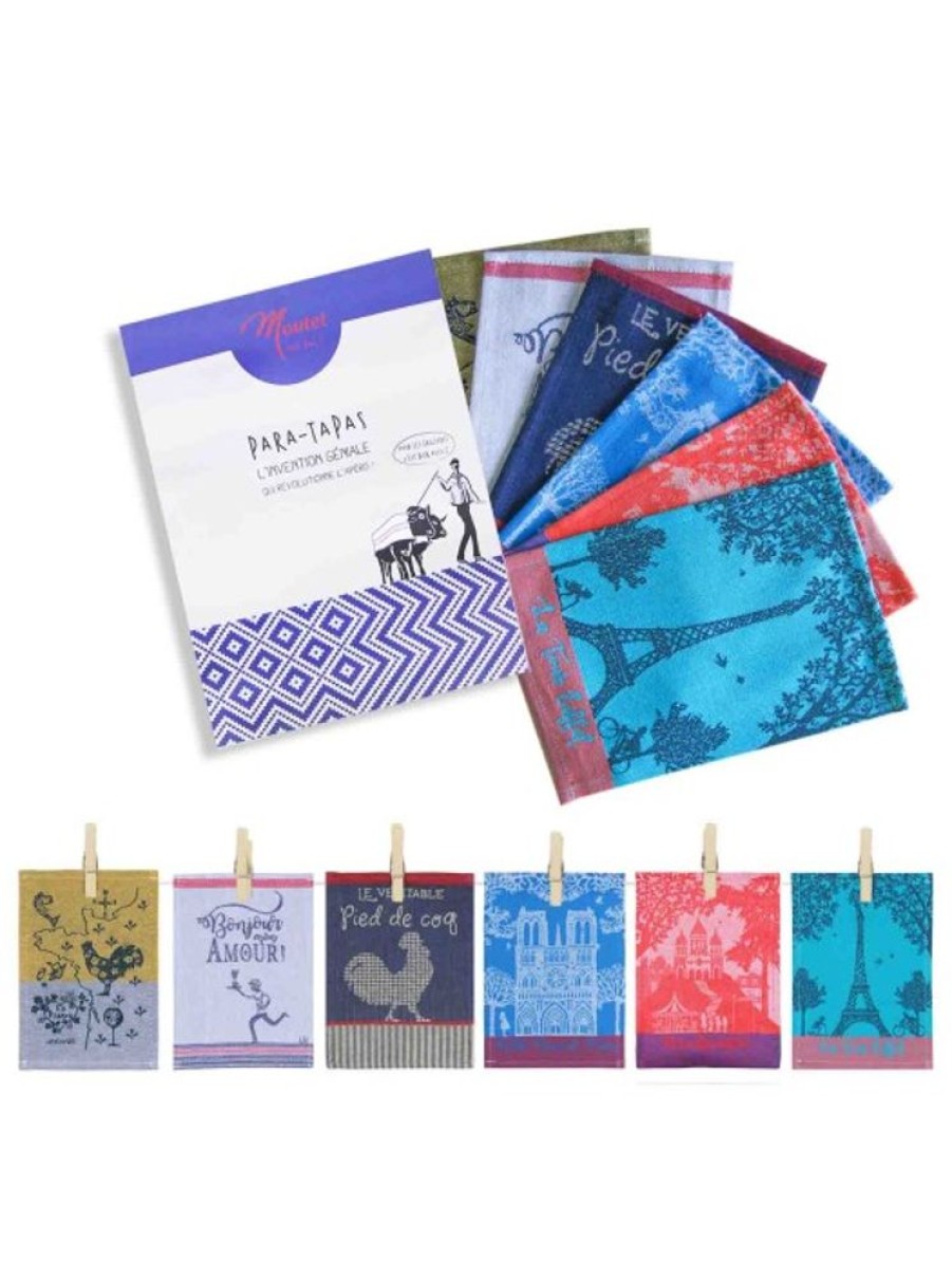 Products Tissage MOUTET | Box 6 Mini Napkins Para Tapas Paris